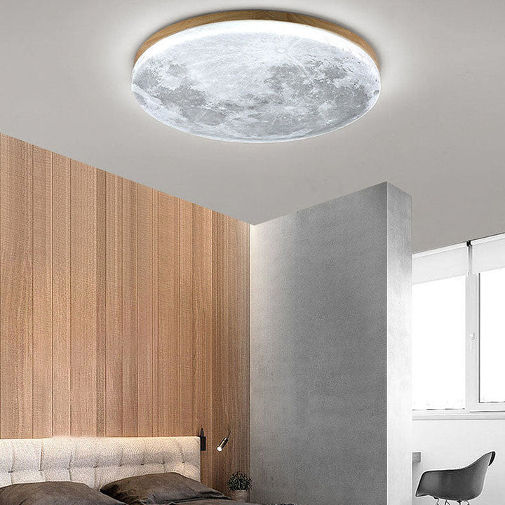 Lunara | Elegant Soothing Moon Design Flush Mount Ceiling Light Fixture 0