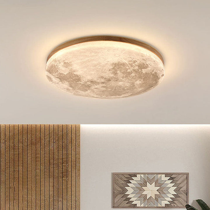 Lunara | Elegant Soothing Moon Design Flush Mount Ceiling Light Fixture 10