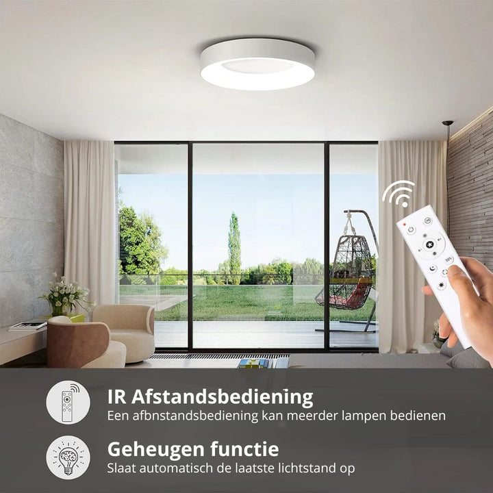 Lunara | Modern Minimalist Round LED Flush Mount Ceiling Light Fixture 5