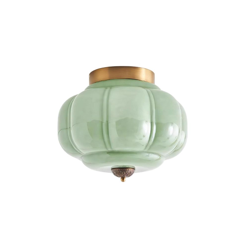 Lunaria | Elegant Sculptural Glass Flush Mount Ceiling Light Fixture 1