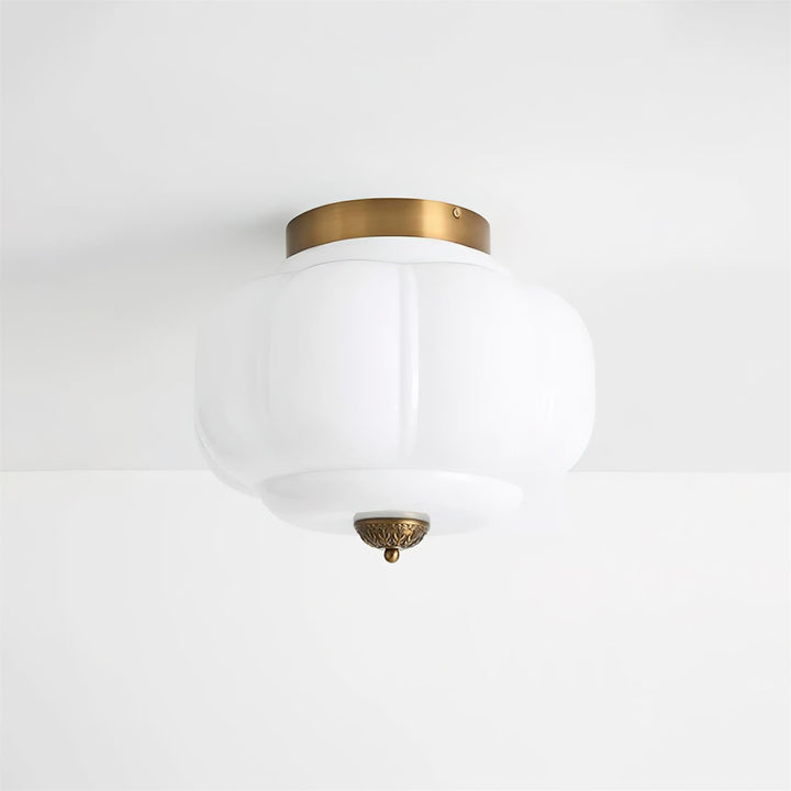 Lunaria | Elegant Sculptural Glass Flush Mount Ceiling Light Fixture 11