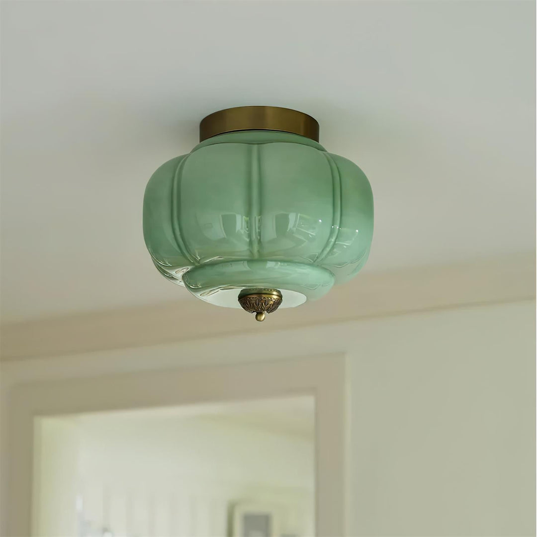Lunaria | Elegant Sculptural Glass Flush Mount Ceiling Light Fixture 3