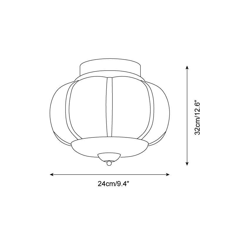 Lunaria | Elegant Sculptural Glass Flush Mount Ceiling Light Fixture 5