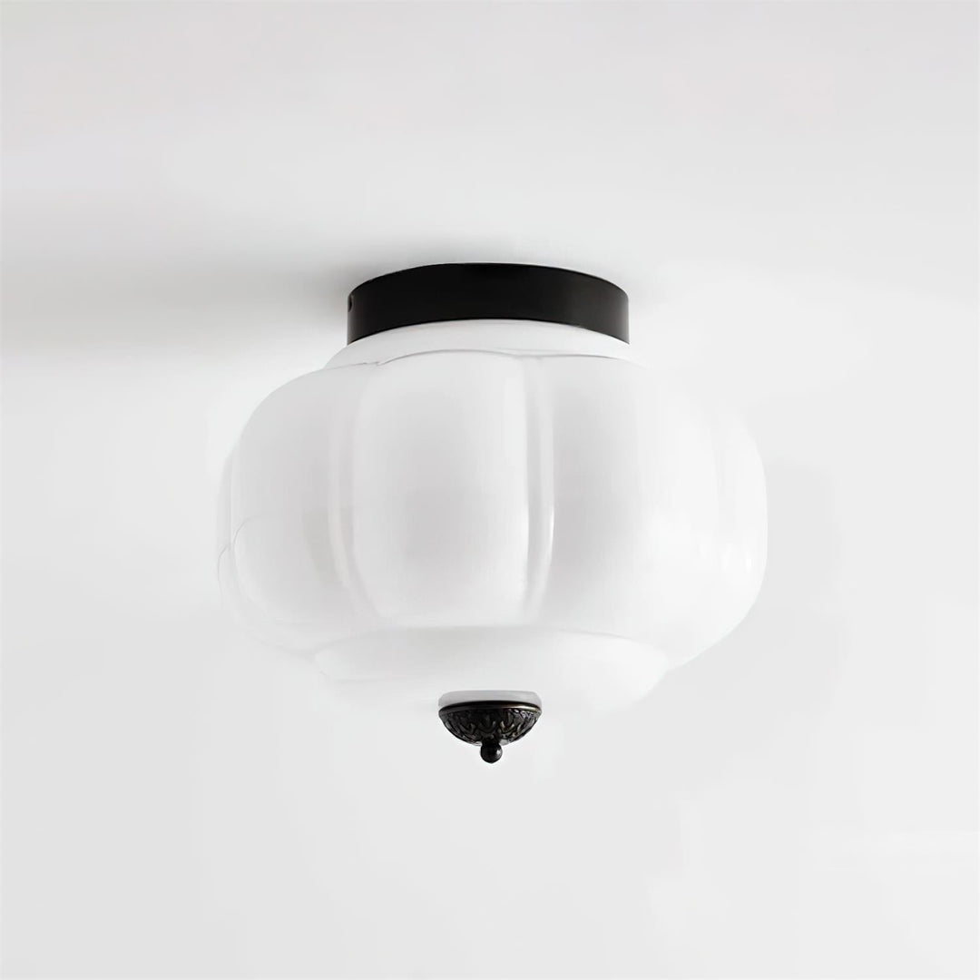 Lunaria | Elegant Sculptural Glass Flush Mount Ceiling Light Fixture 9