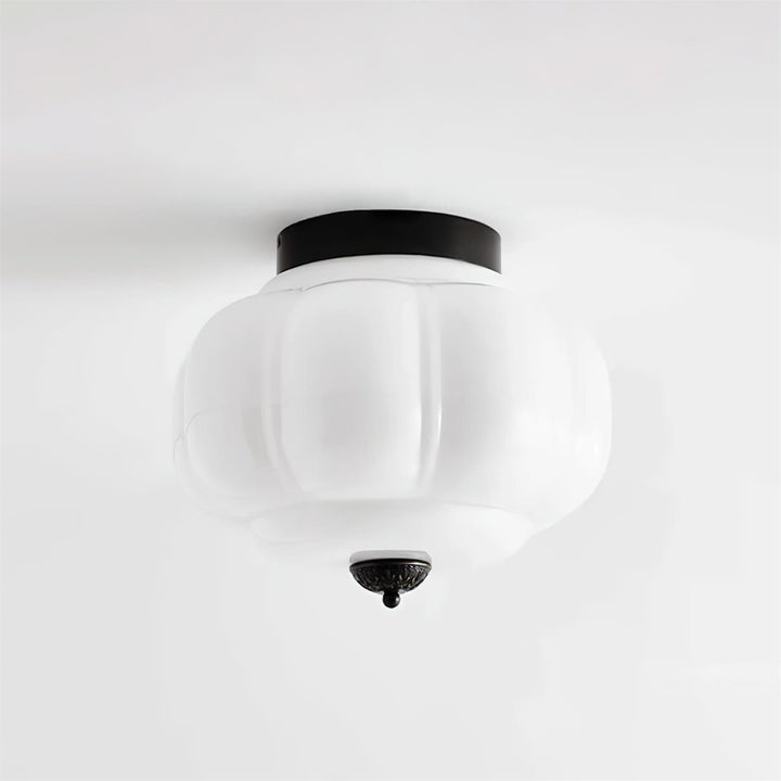 Lunaria | Elegant Sculptural Glass Flush Mount Ceiling Light Fixture 9