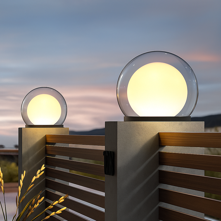Lunaris | Elegant LED Column Moon Lamp for Outdoor Décor 0