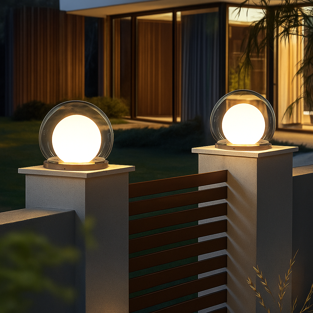 Lunaris | Elegant LED Column Moon Lamp for Outdoor Décor 1