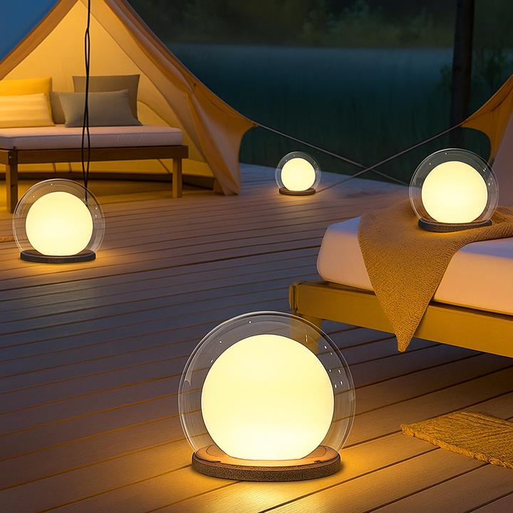Lunaris | Elegant LED Column Moon Lamp for Outdoor Décor 3