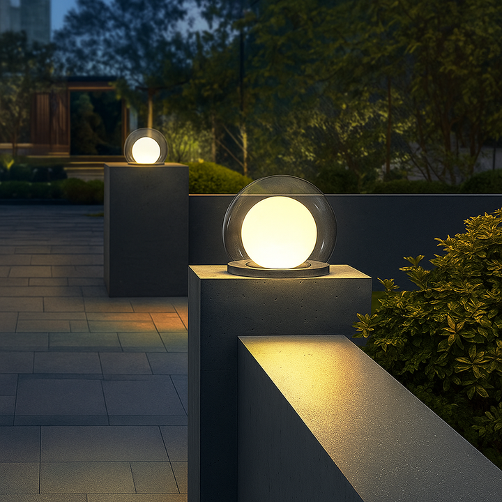 Lunaris | Elegant LED Column Moon Lamp for Outdoor Décor 4