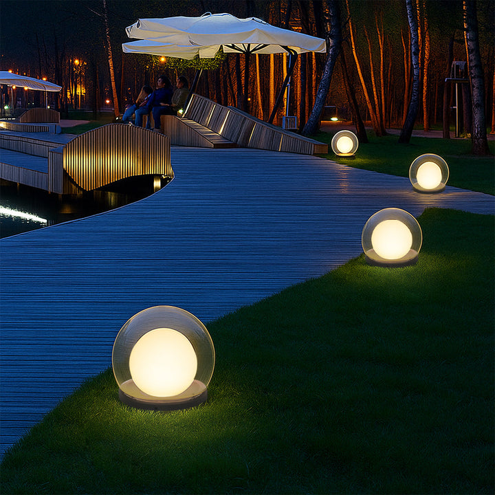 Lunaris | Elegant LED Column Moon Lamp for Outdoor Décor 5