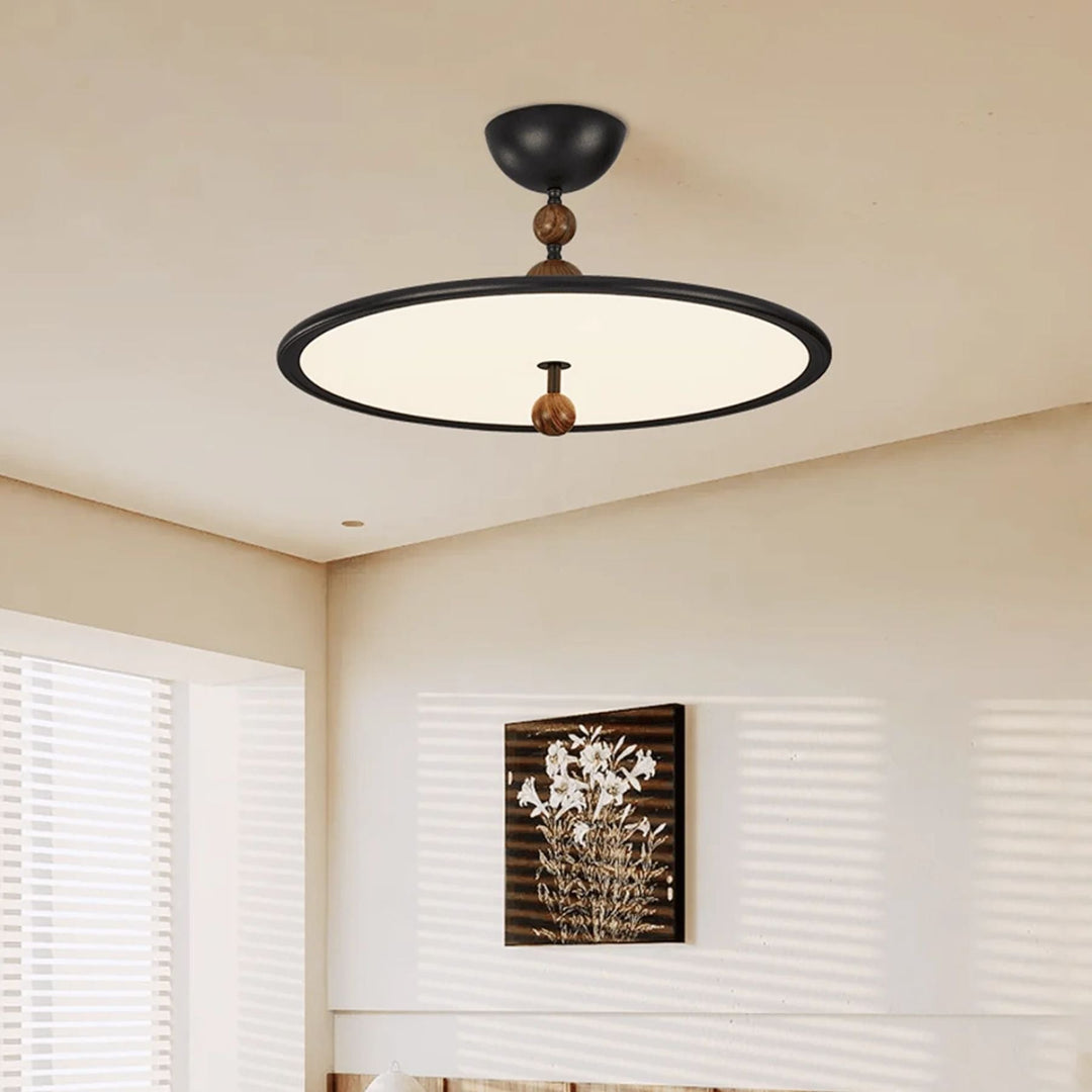 Lunaris | Elegant Minimalist Black LED Ceiling Lamp 6