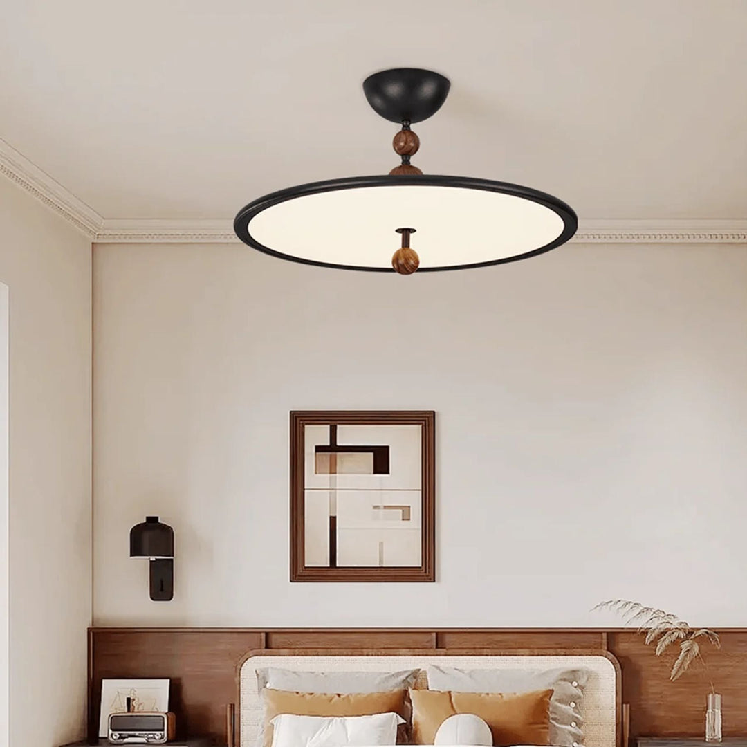 Lunaris | Elegant Minimalist Black LED Ceiling Lamp 7