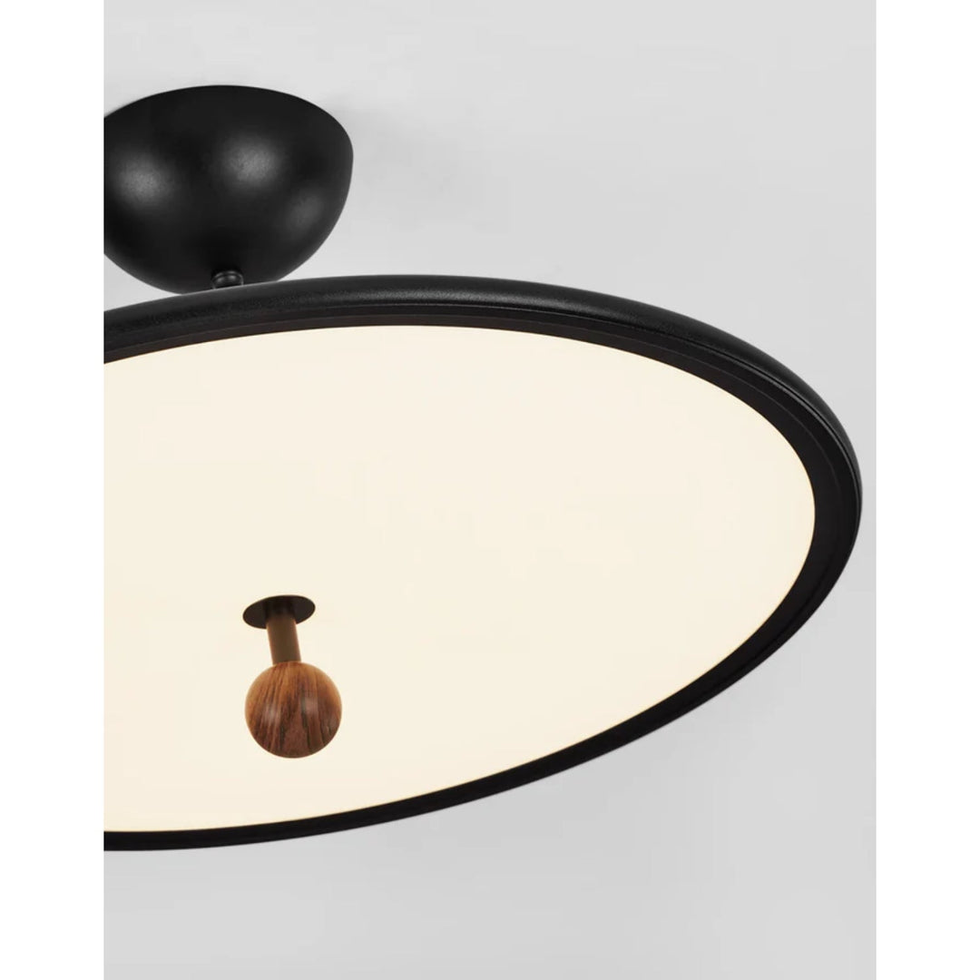 Lunaris | Elegant Minimalist Black LED Ceiling Lamp 8