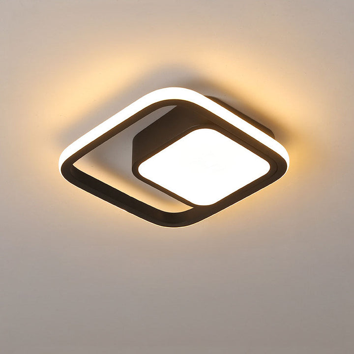 Lunaris | Modern Elegant Double Ring LED Ceiling Lamp 13
