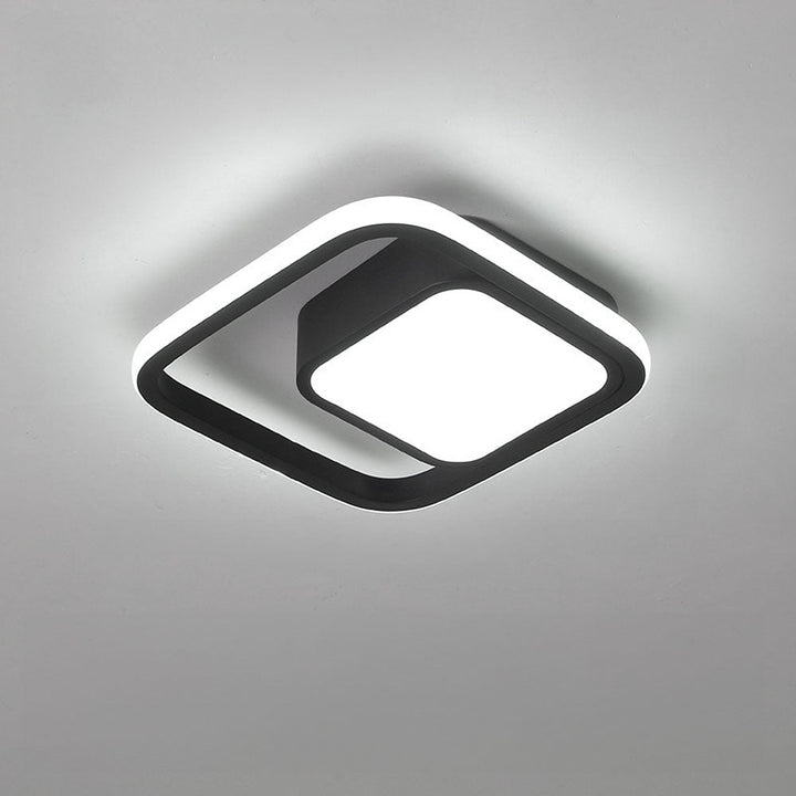 Lunaris | Modern Elegant Double Ring LED Ceiling Lamp 17