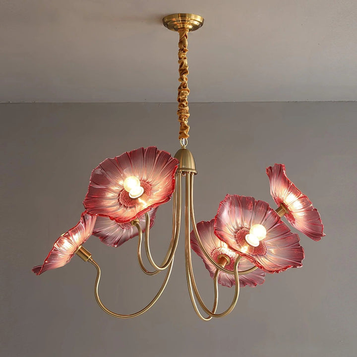 Lunaro | Elegant Lotus Leaf Chandelier for Home Interiors 6