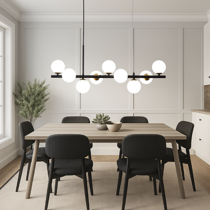 Lunivo | Black Dining Room LED Pendant Light 1