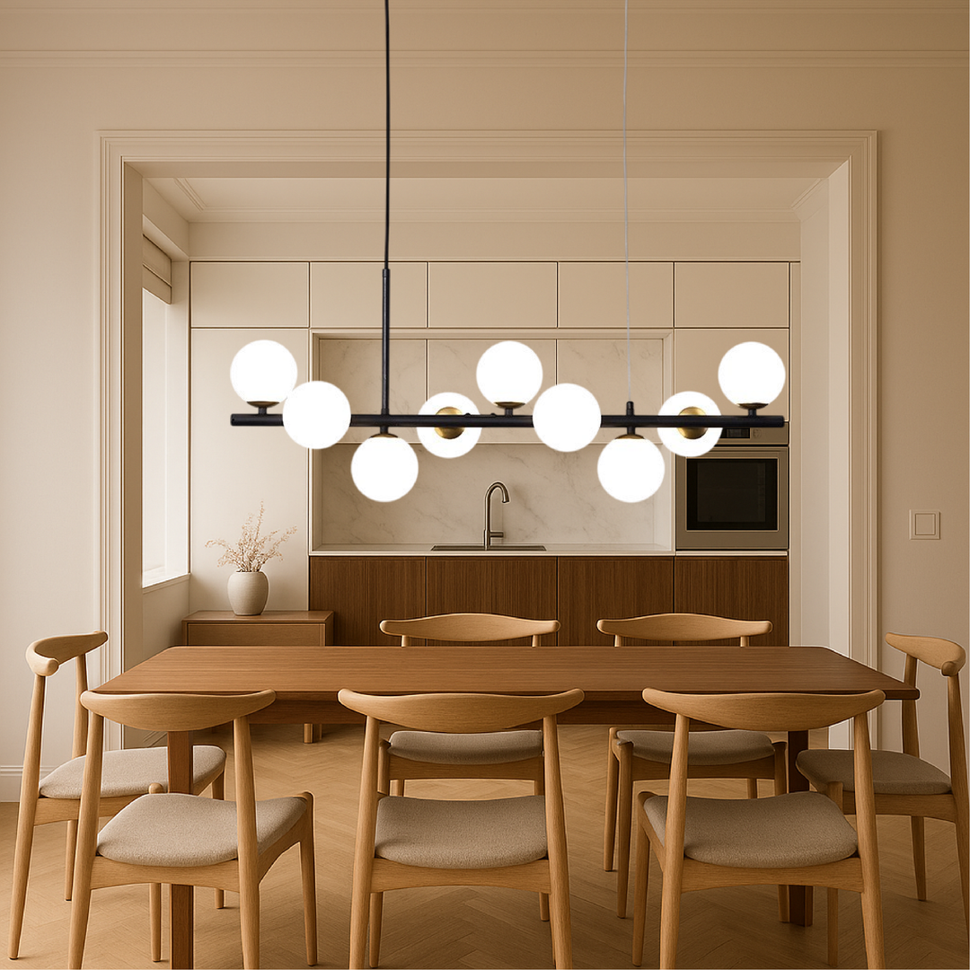 Lunivo | Black Dining Room LED Pendant Light 2
