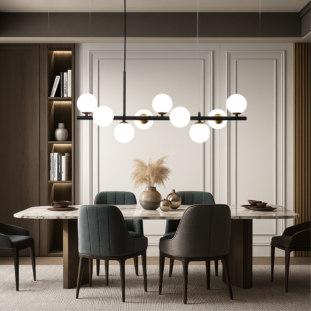 Lunivo | Black Dining Room LED Pendant Light 3