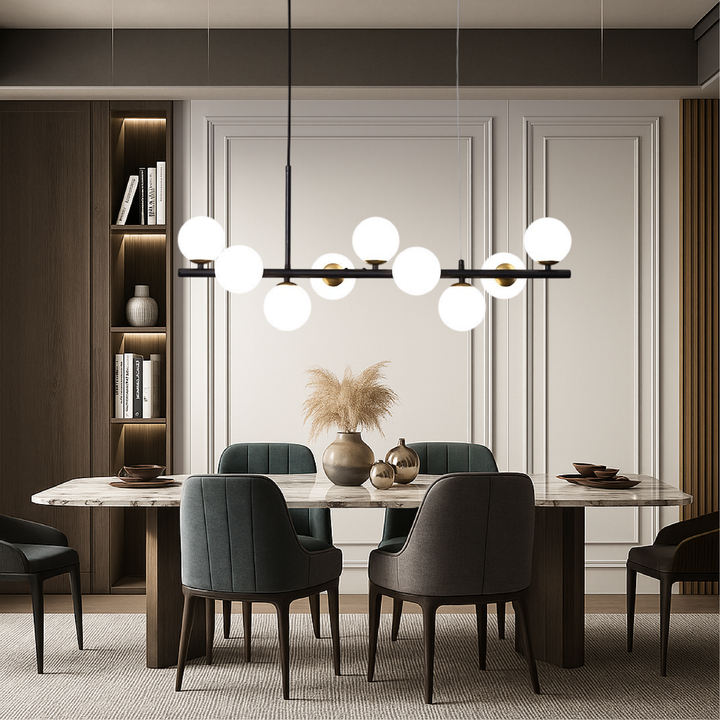 Lunivo | Black Dining Room LED Pendant Light 3
