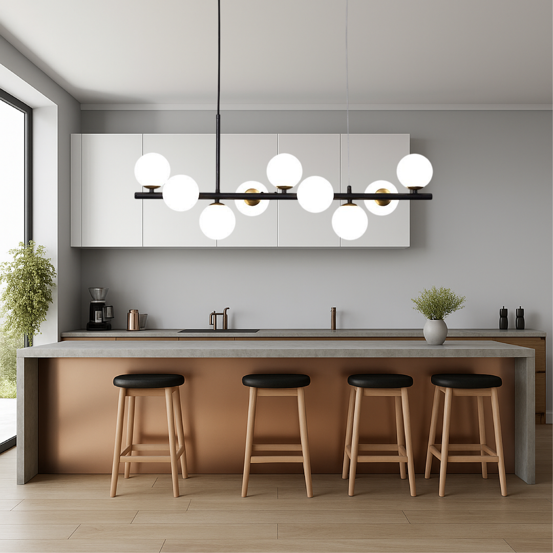 Lunivo | Black Dining Room LED Pendant Light 5