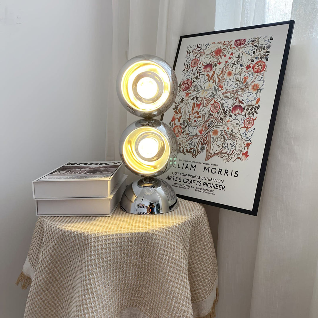 LuxeCharm - Table Lamp with Mickey Style and Cozy Light Diffusion 8