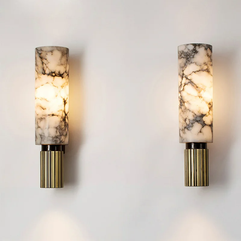LuxeLume – Refined Marble Wall Lamp 2