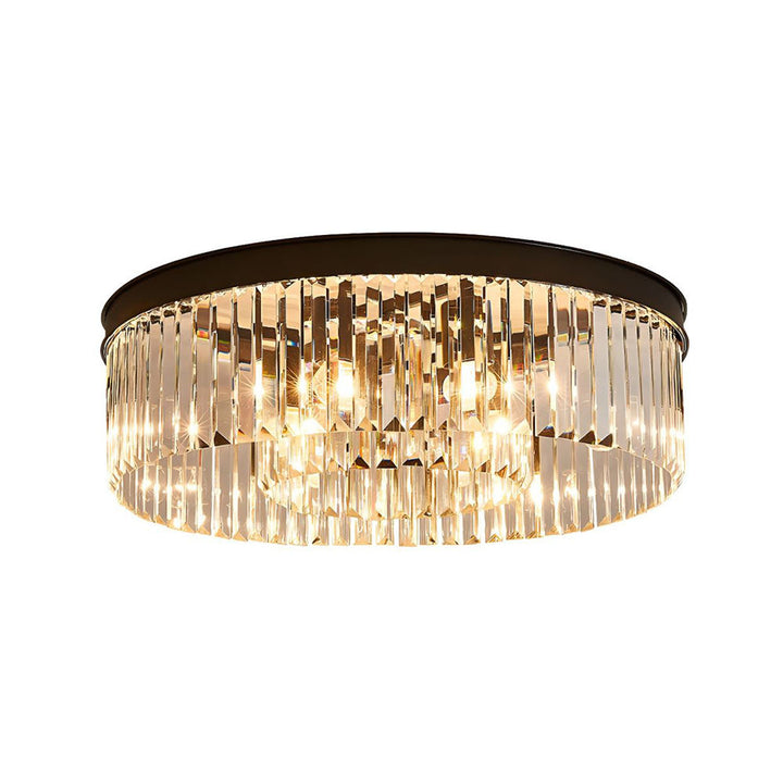 LuxorGlow | Elegant Modern Crystal Flush Mount Ceiling Light Fixture 6