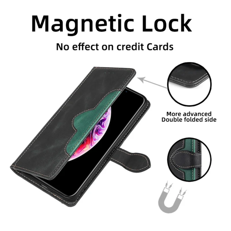 LuxurCase | Premium Magnetic Leather Wallet Case for iPhone 2