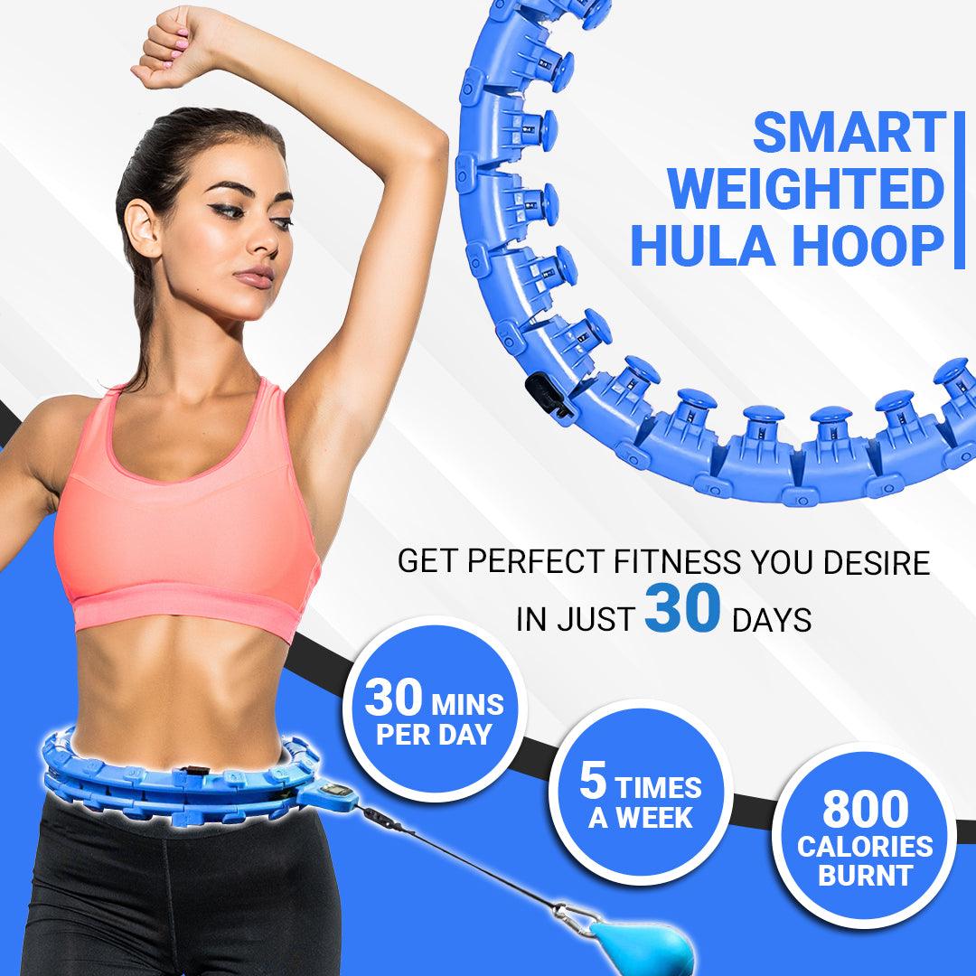 MASKURA Smart Weighted Hula Hoop With Counter 24 knots - Weight Loss Hula Hoop, Smart Fitness, Adjustable Ring Size With Counter Suitable For Adult 5