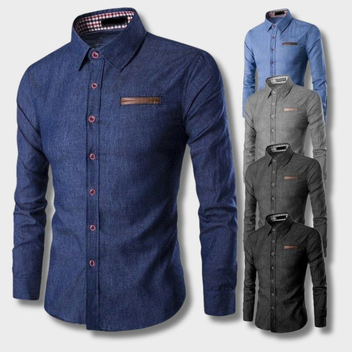 Made Gents | Denim Blouse | 50% Korting