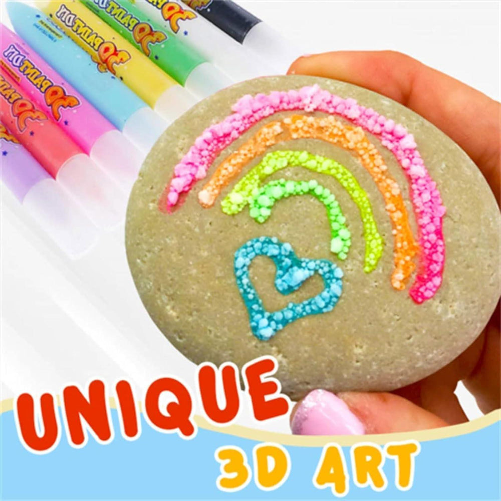Magic Puffy Pens UK - 12PCS Magic Popcorn Pen Print Bubble Pen Puffy 3D Art Drawing Pens DIY Kids Gift 1