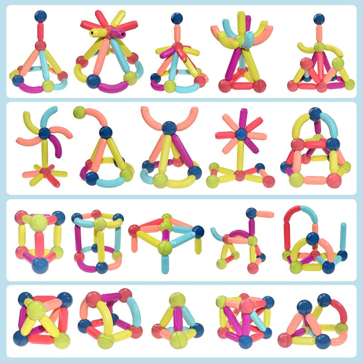 Magnetic Building Blocks - MagnaMaster 6