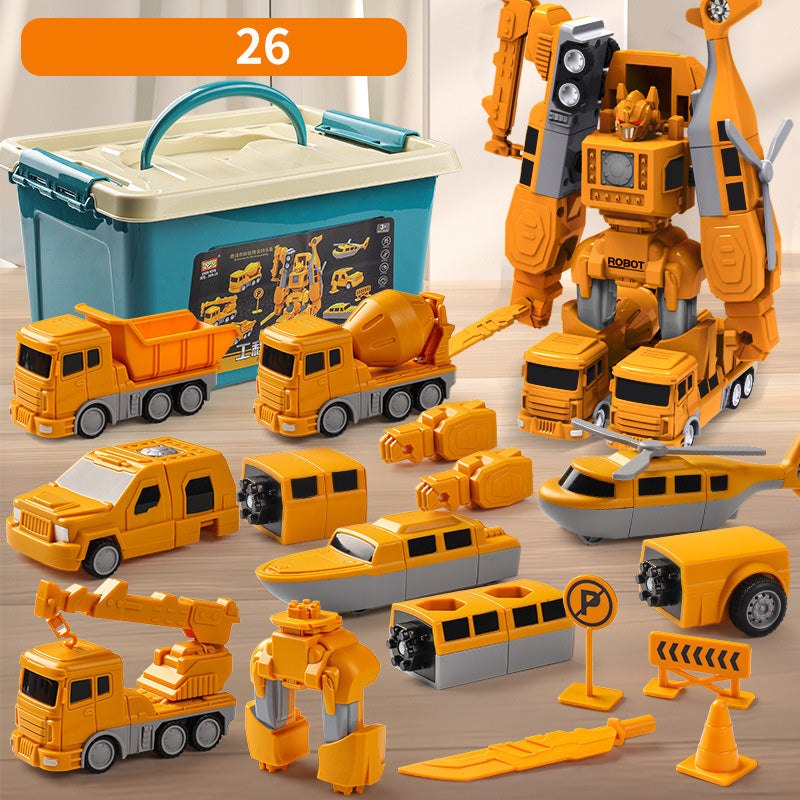 Magnetic Building Toy Set for Kids – 26-Piece Vehicle and Robot Building Blocks for Ages 2+ 0