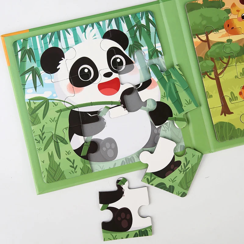 Magnetisch Puzzelboek voor Kinderen – Educatieve Dierenvriendjes voor Onderweg, Stimulatie van Fijne Motoriek 5