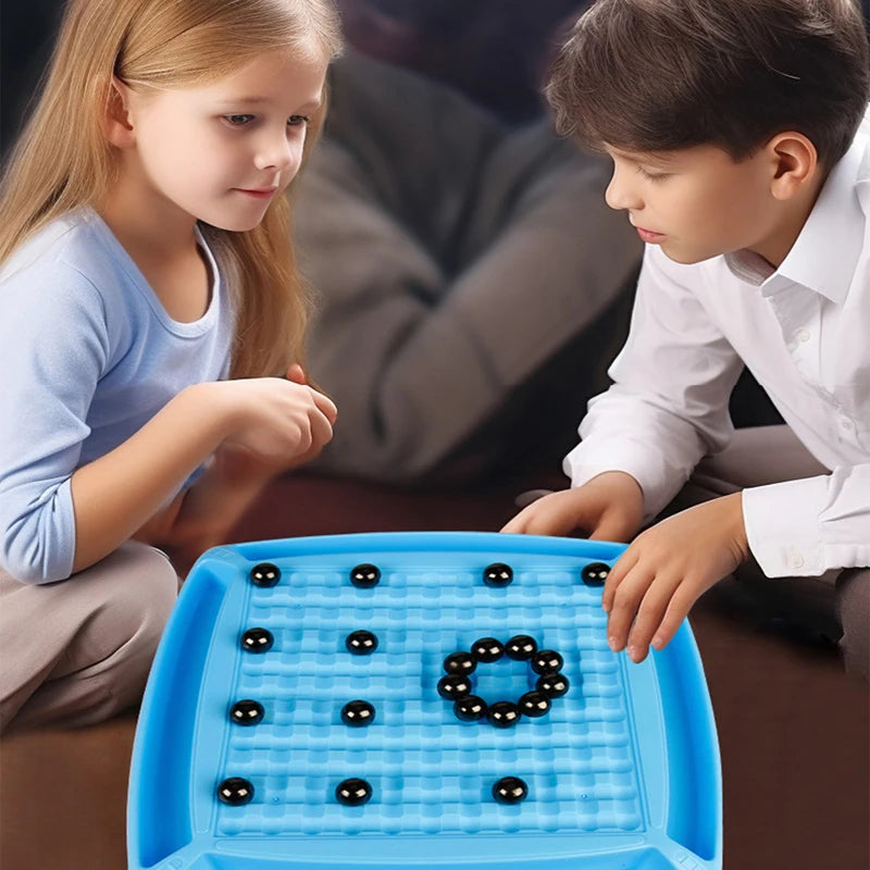 Magnetisch Schaakspel Reisversie Educatief Bordspel met Sterke Magneten en Opbergzakje 4