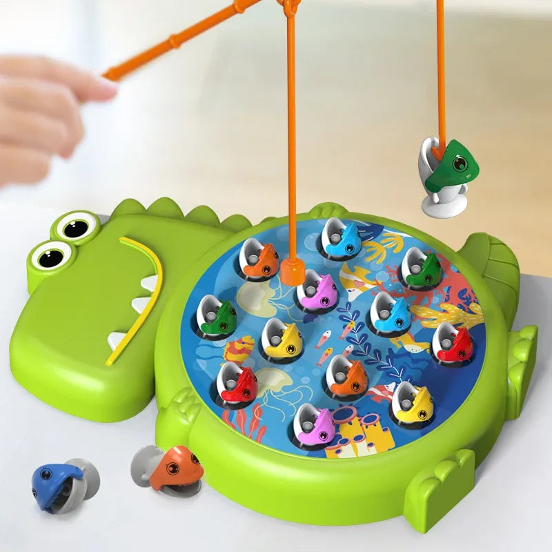 Magnetisch Visspel voor Kinderen – Verbeter Motorische Vaardigheden en Concentratie met 12 Vissen en 2 Hengels 0