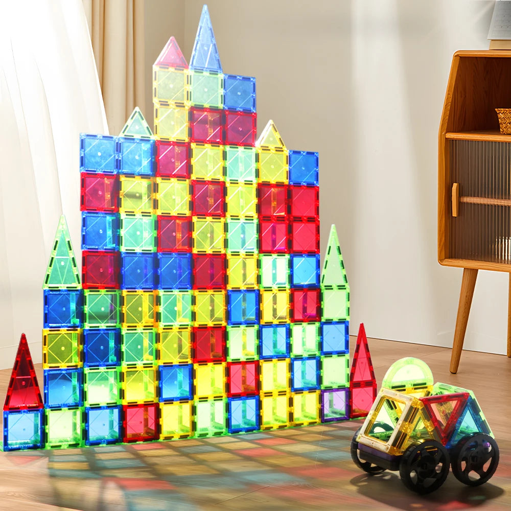 Magnetische Tegels Bouw Speelgoed Creatieve Ontwikkeling Niet-giftig Kunststof 2