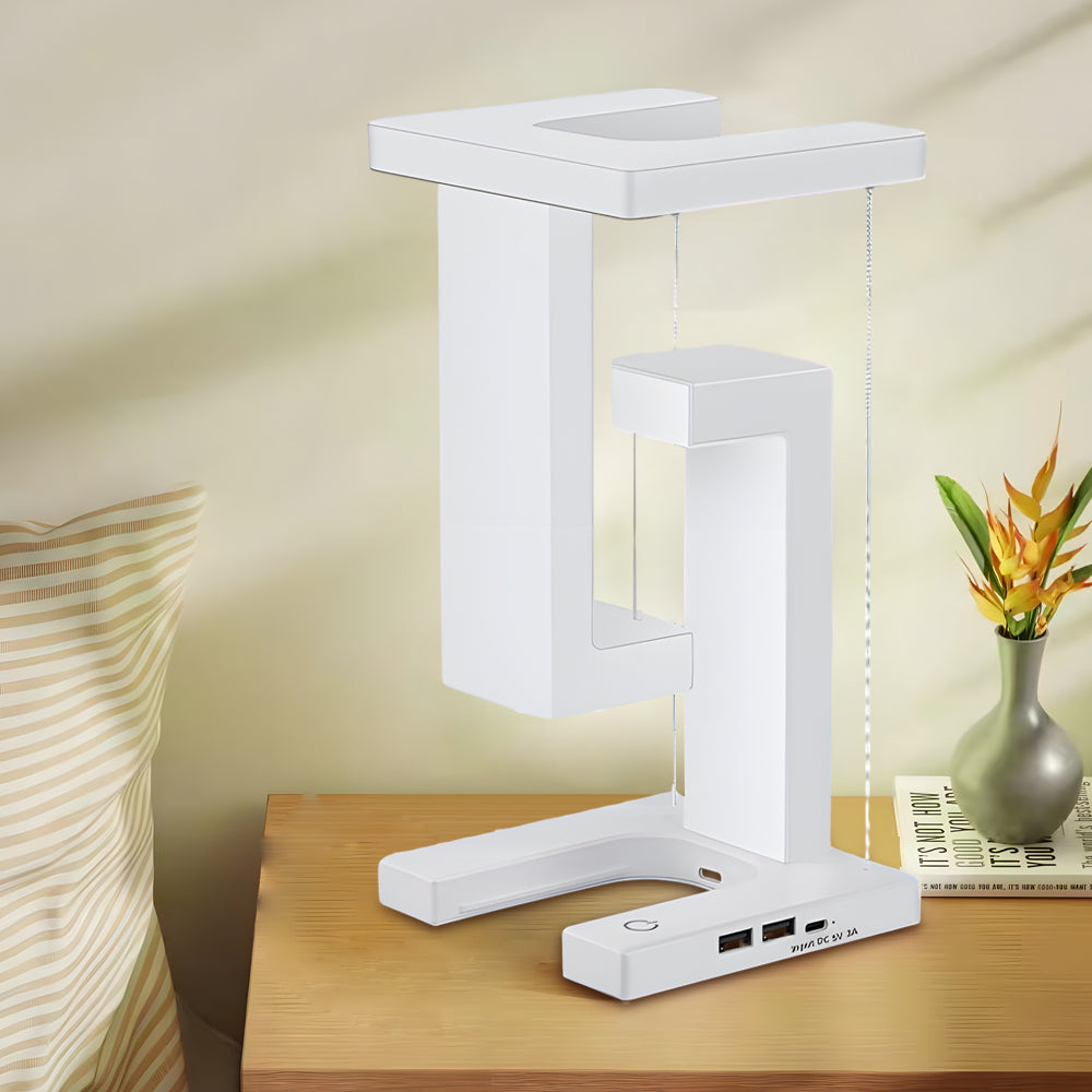 MagnoLight – Levitating LED Desk Lamp with Wireless Charging 0