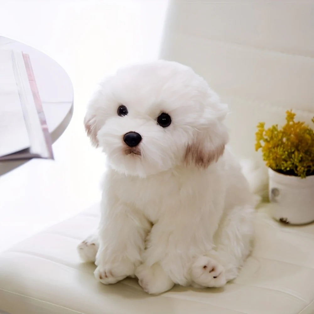 Soft Huggable Plush Dog Toy - Cuddly Stuffed Teddy Bear, Perfect Puppy Gift for Kids