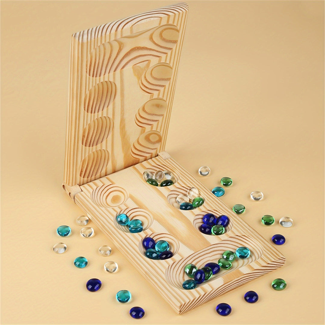 Mancala Deluxe Board Game - BrainStones 0