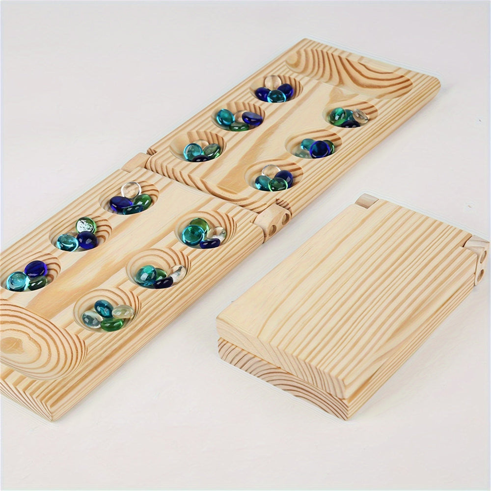 Mancala Deluxe Board Game - BrainStones 1