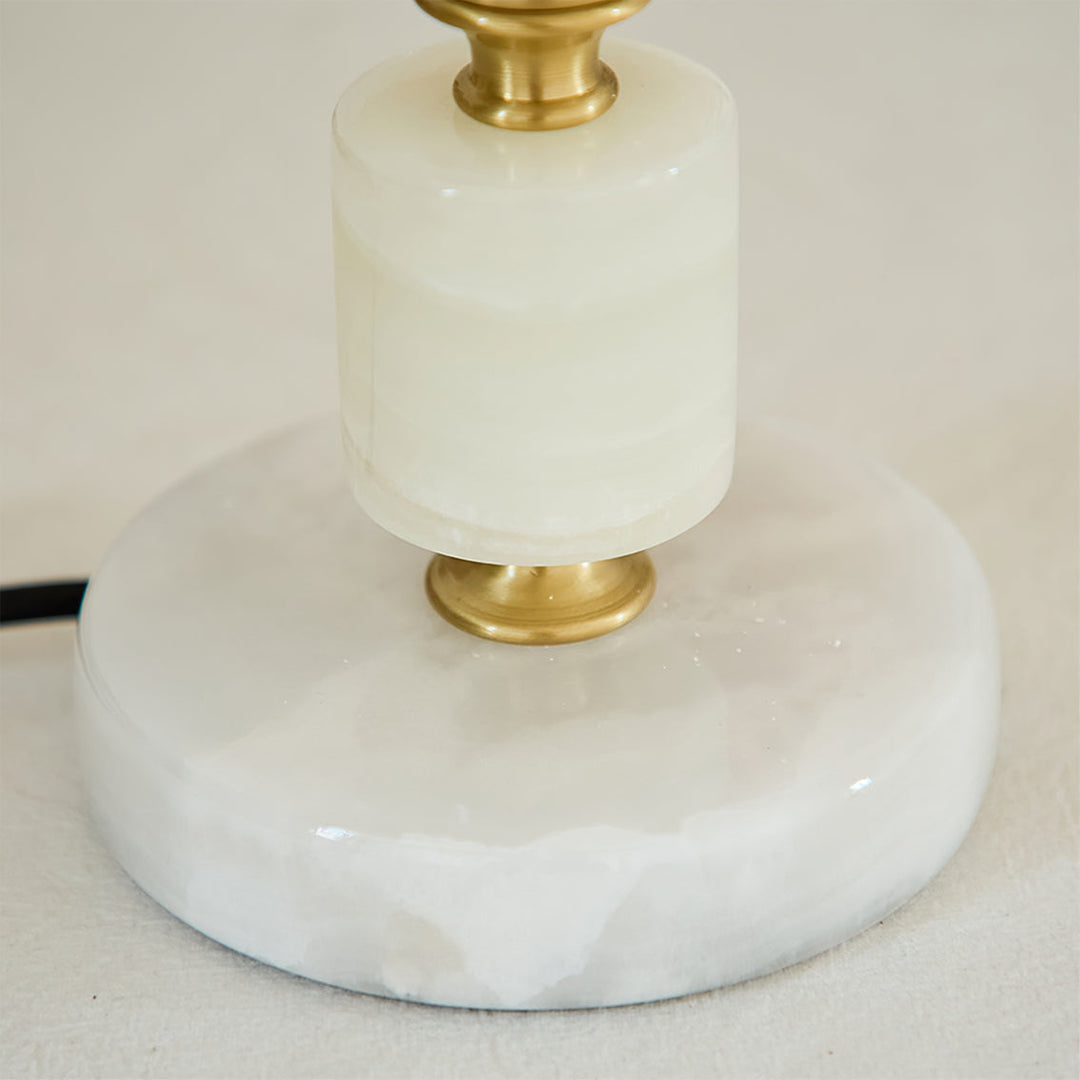 MarbleCharm – Rustic Table Lamp with Tassel Accent 5