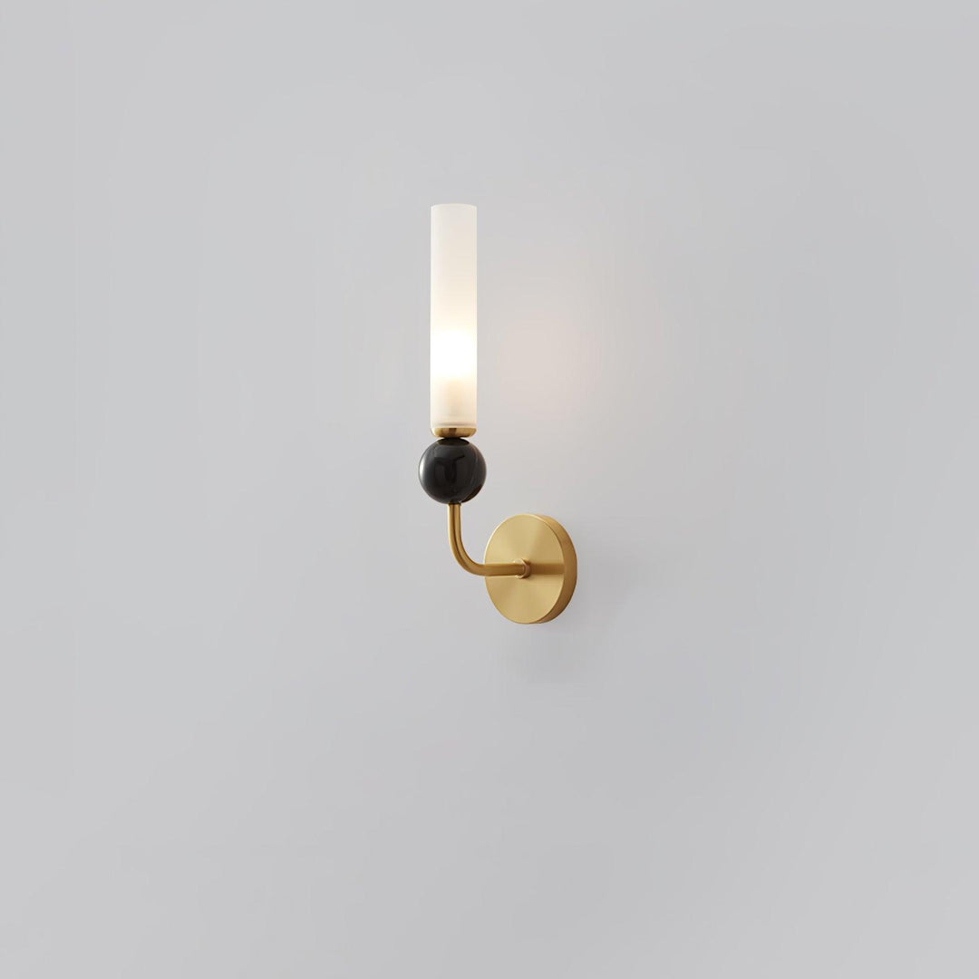 MarbleGlow | Elegant Brass Wall Sconce Lighting with Acrylic Shade 0