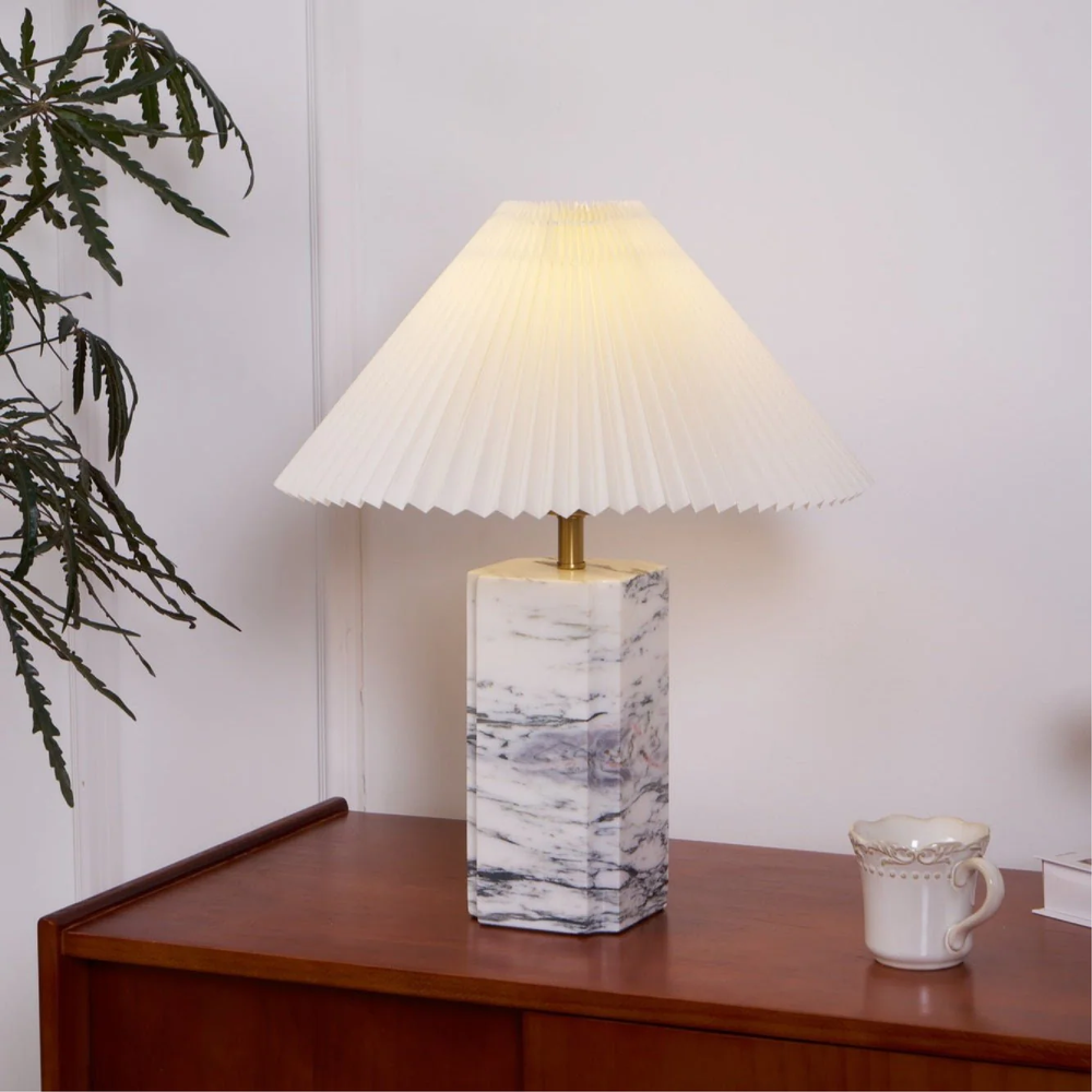 MarbleGlow | Elegant Contemporary LED Table Lamp for Home Décor 1