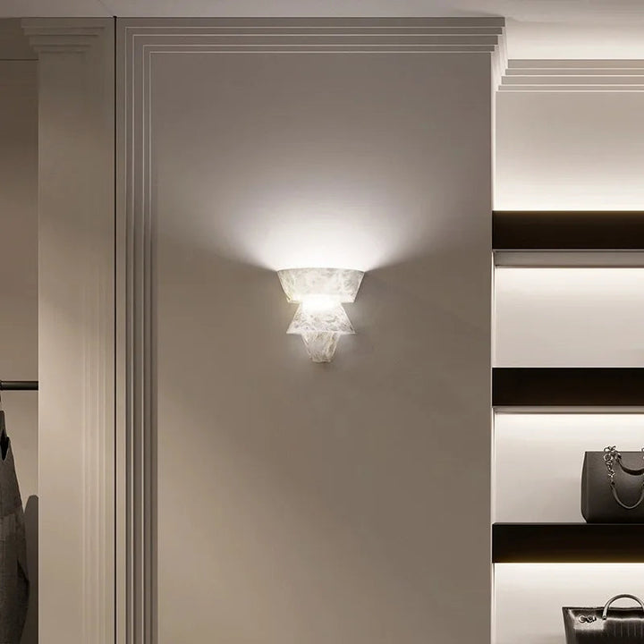MarbleGlow | Elegant Minimalist Natural Stone Wall Sconce Lighting 2