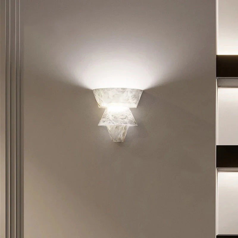MarbleGlow | Elegant Minimalist Natural Stone Wall Sconce Lighting 3