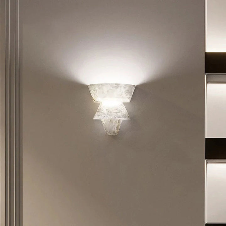 MarbleGlow | Elegant Minimalist Natural Stone Wall Sconce Lighting 3