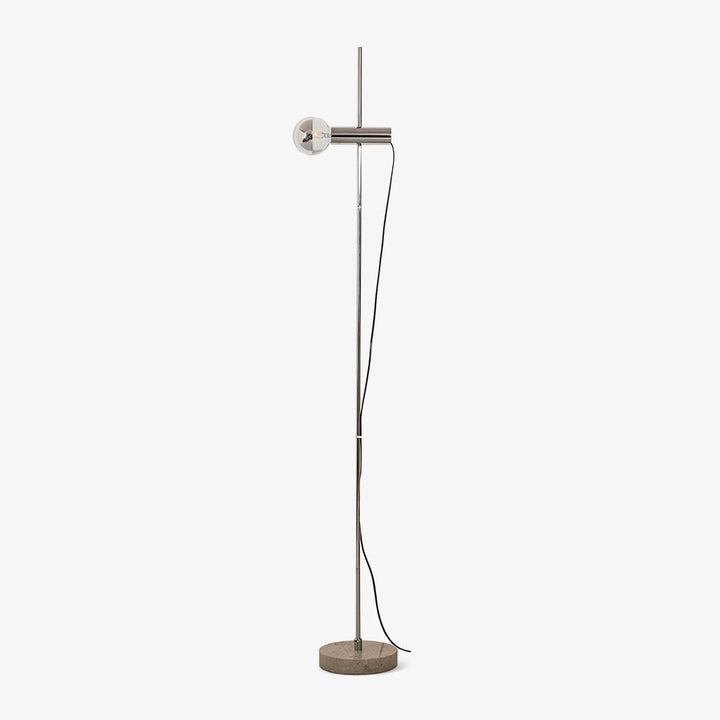 MarbleGlow | Elegant Modern Arc Floor Lamp with Curved Steel Accent 1