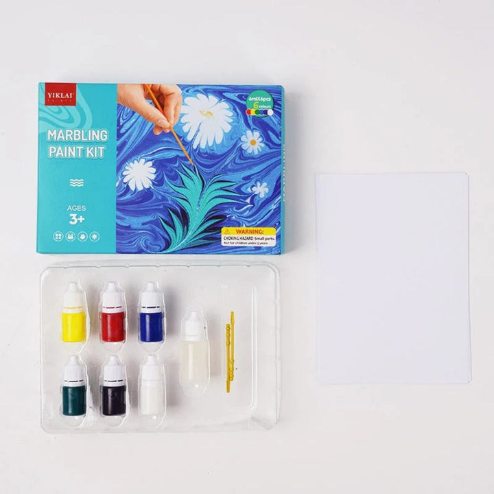 MarbloArt – Watermarbling Paint Kit with Swirl Tool for DIY Art Fun 0